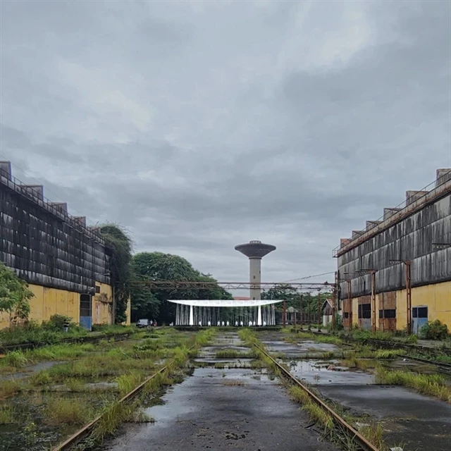 Gia Lâm Train Factory has been transformed into an art complex.
