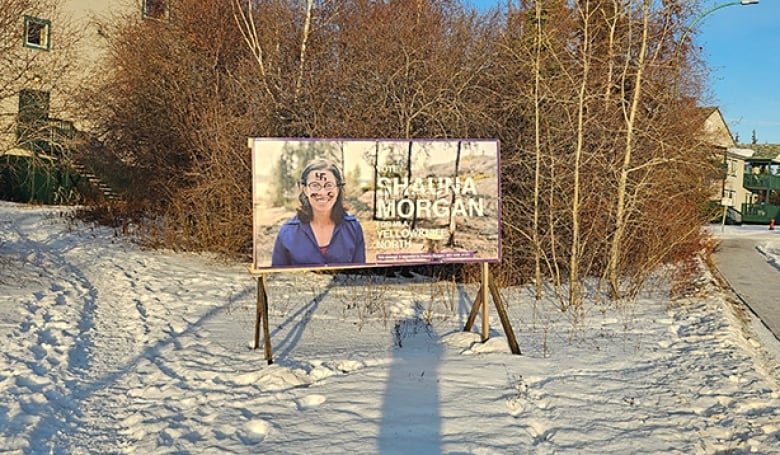 sign with graffiti