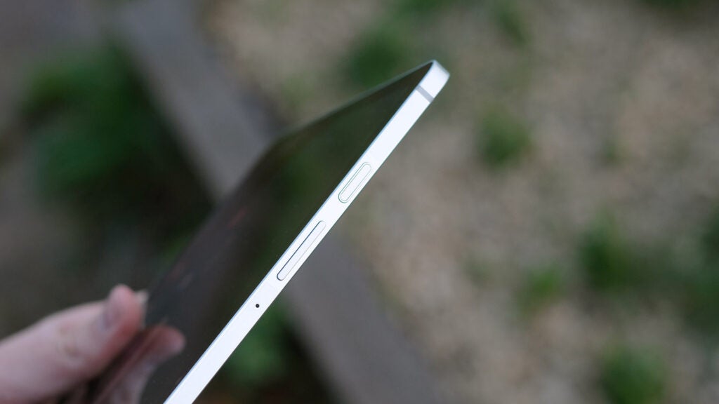 The Galaxy Tab S9 FE's fingerprint scanner