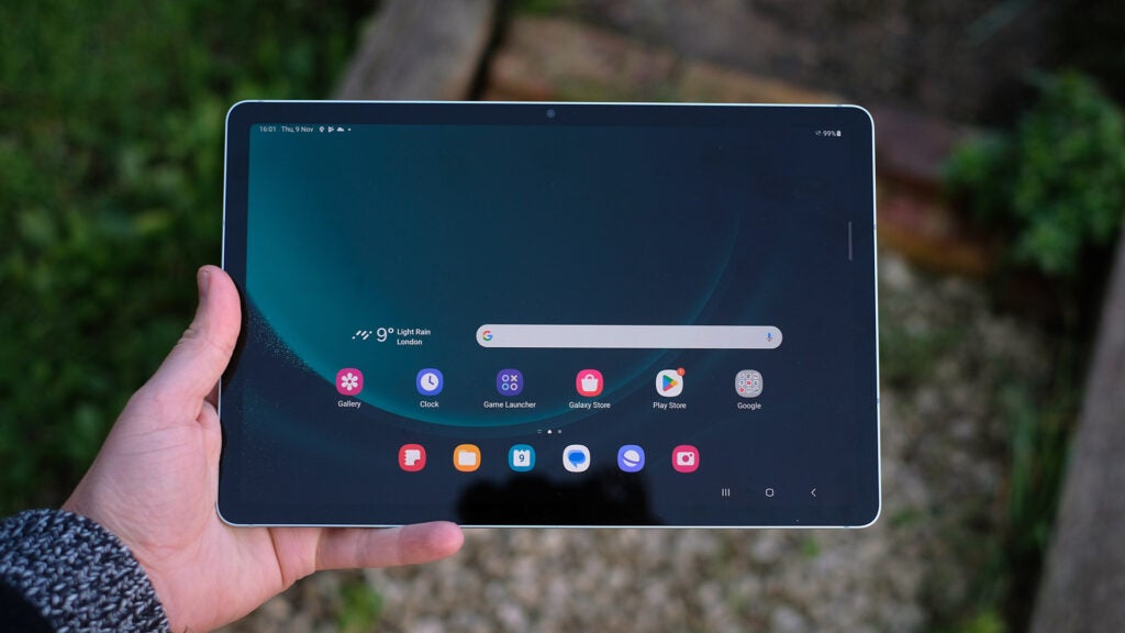 Samsung Galaxy Tab S9 FE in-hand