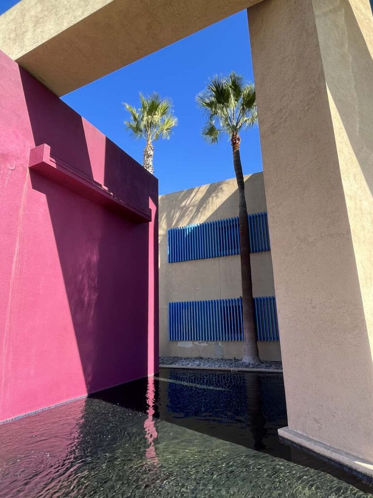 Outdoor space at the Museum of Latin American Art.