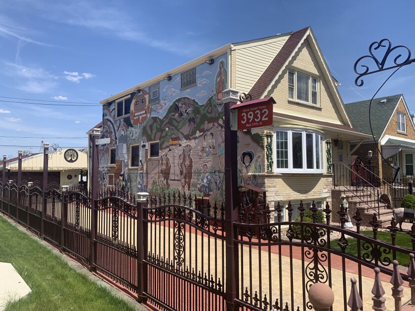 A mural on a home on the Southwest Side that we stumbled across.