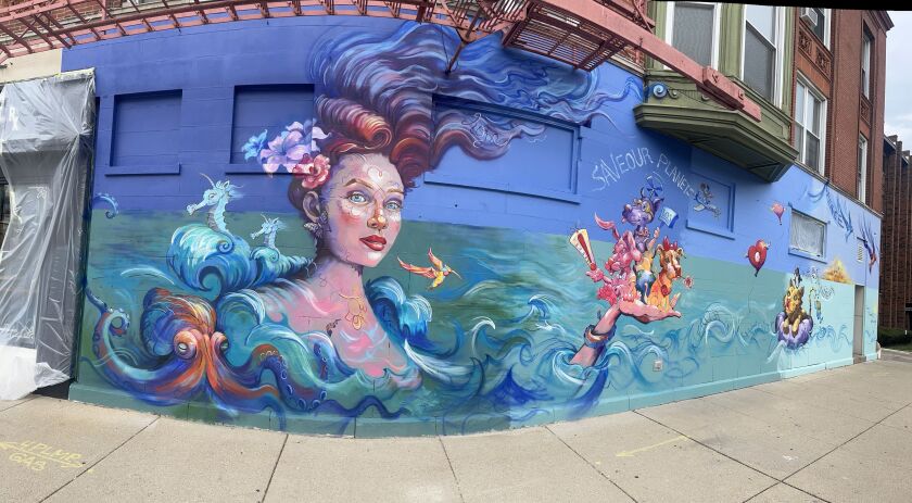 A North Side mural that a reporter’s son discovered while bike riding.