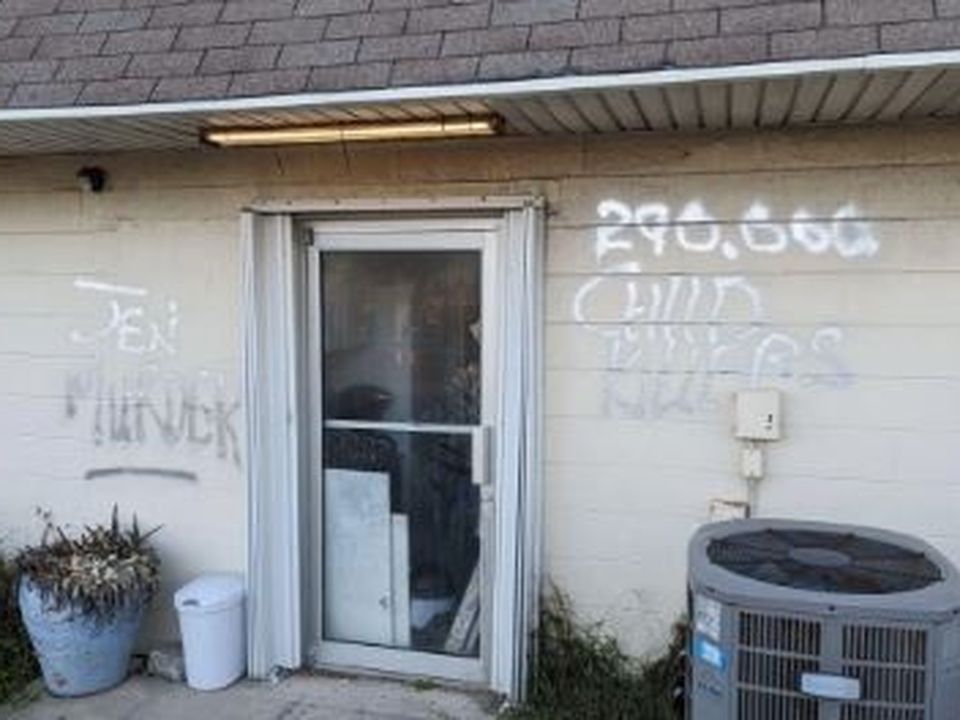 Photographs released of the graffiti in Florida