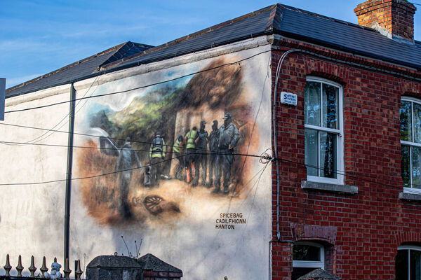 A mural of a painting by Irish artist Mála Spíosarí, aka Spicebag, which has appeared in Dublin City. Photo: Damien Storan. A mural of a painting by Irish artist Mála Spíosarí, aka Spicebag, which has appeared in Dublin City. Photo: Damien Storan.