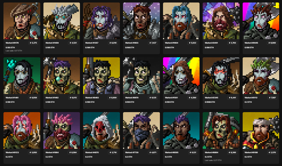 Champions Tactics Warlord NFTs