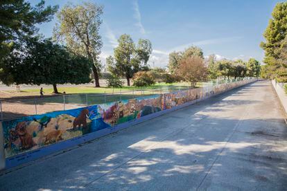 ‘The Great Wall of Los Angeles’ stretches 2,754 feet along the concrete wall designed to contain the LA River.