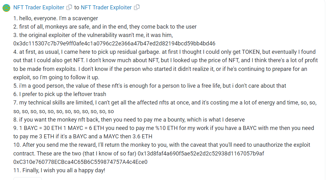 NFT Trader Exploiter