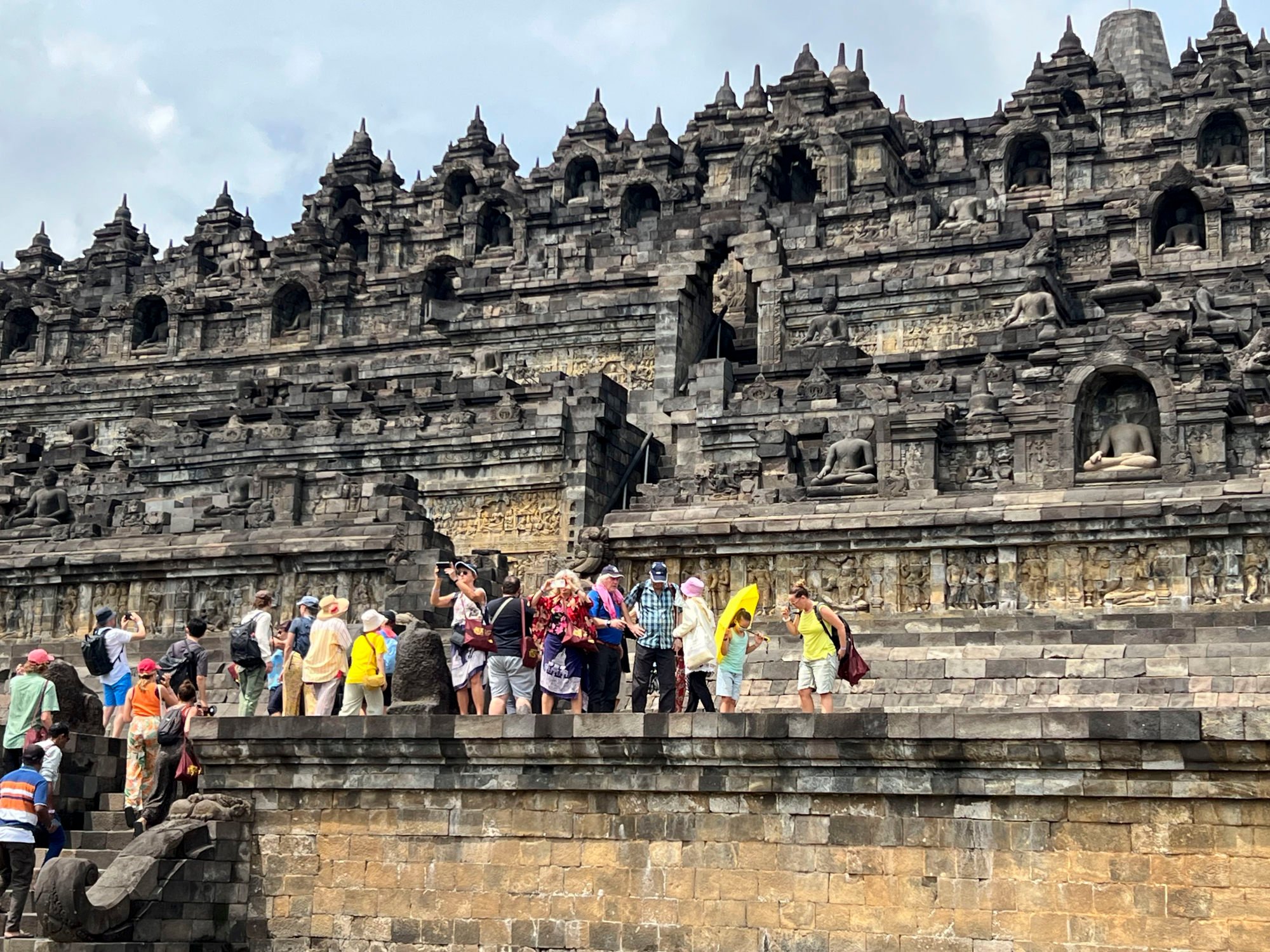 Visitors are now only able to visit the temple for an hour at a time. Photo: Penny Watson