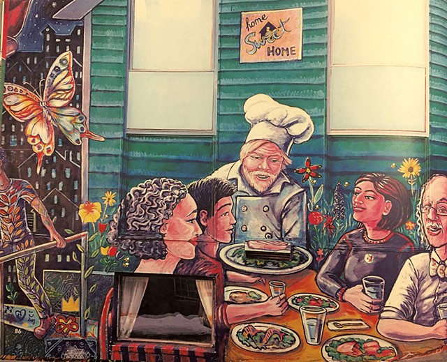 Detail of Tara Ariel Goreau mural at Turning Point Center - COURTESY OF VICTORIA COLOTTA