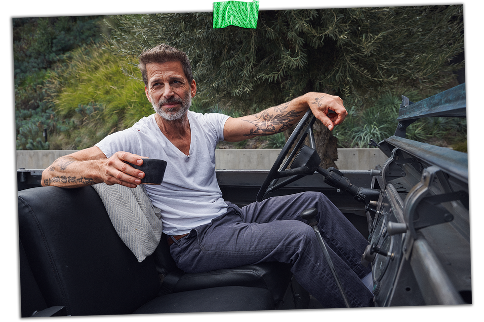 zack snyder in his landrover