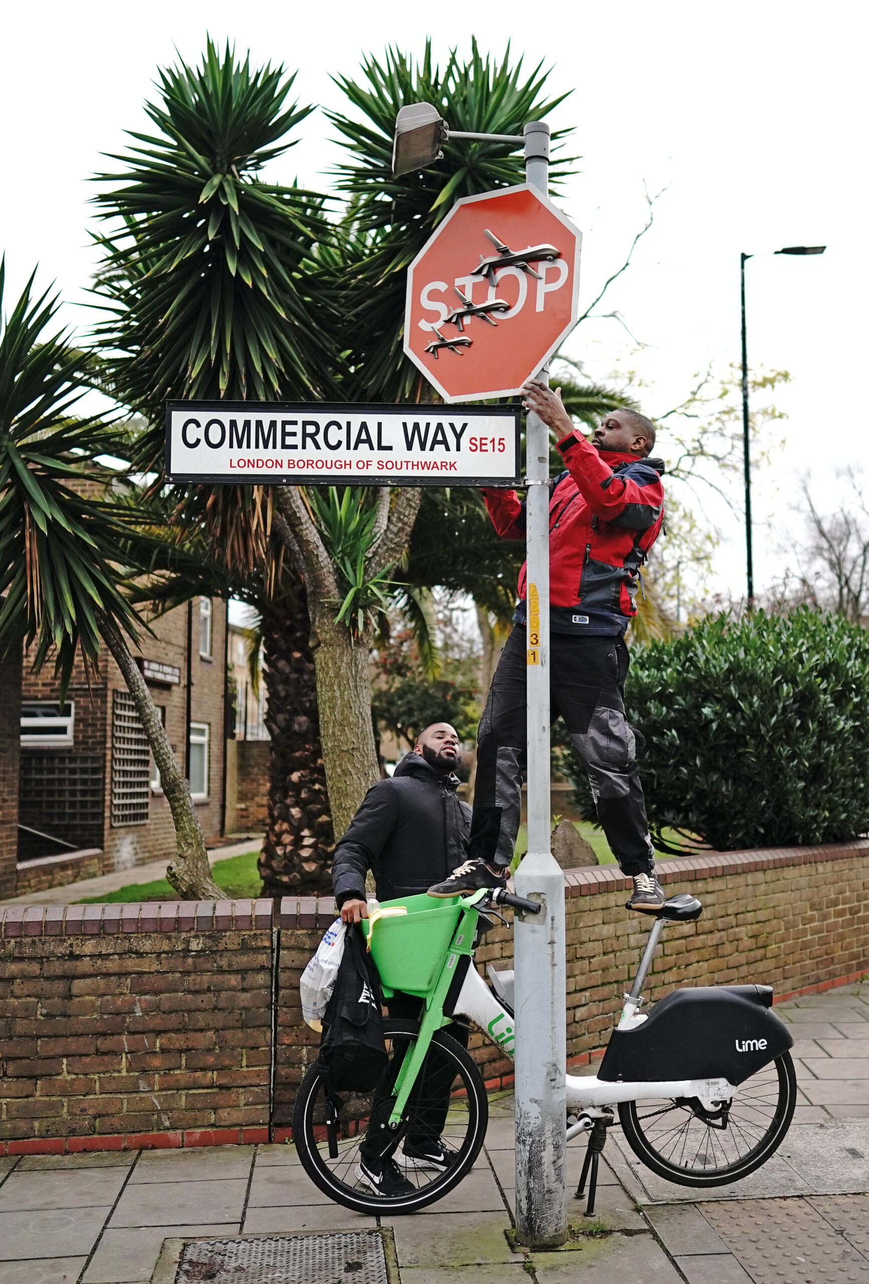 The art had been unveiled at the intersection of Southampton Way and Commercial Way in Peckham