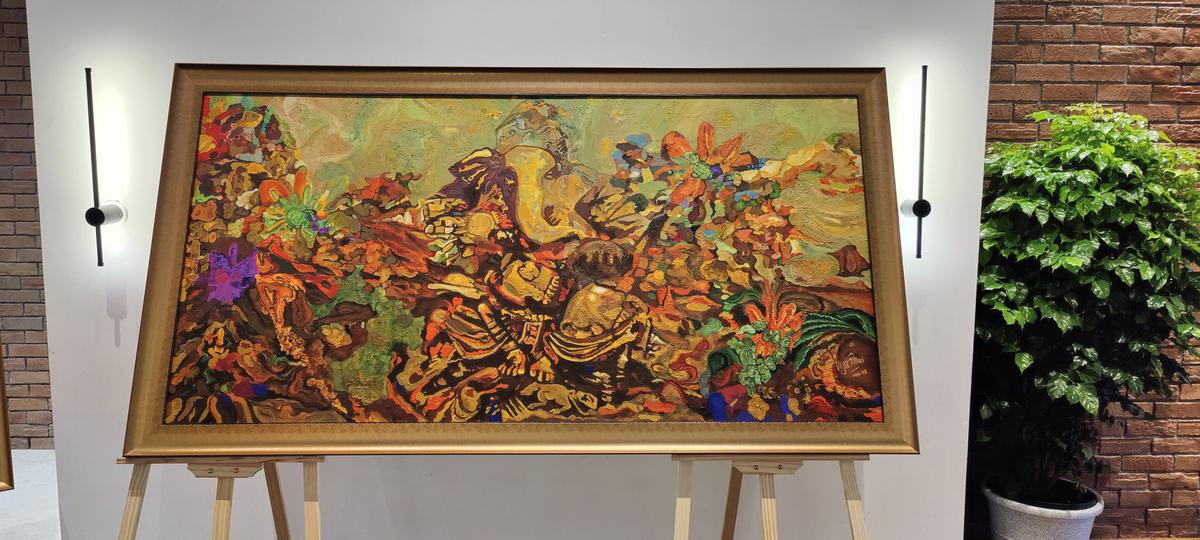 Sunflower Ganesh by Vijit Pillai