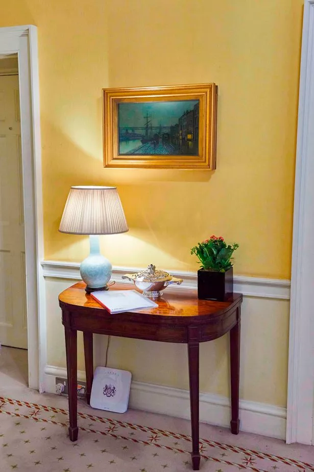 A Grimshaw painting inside number 10