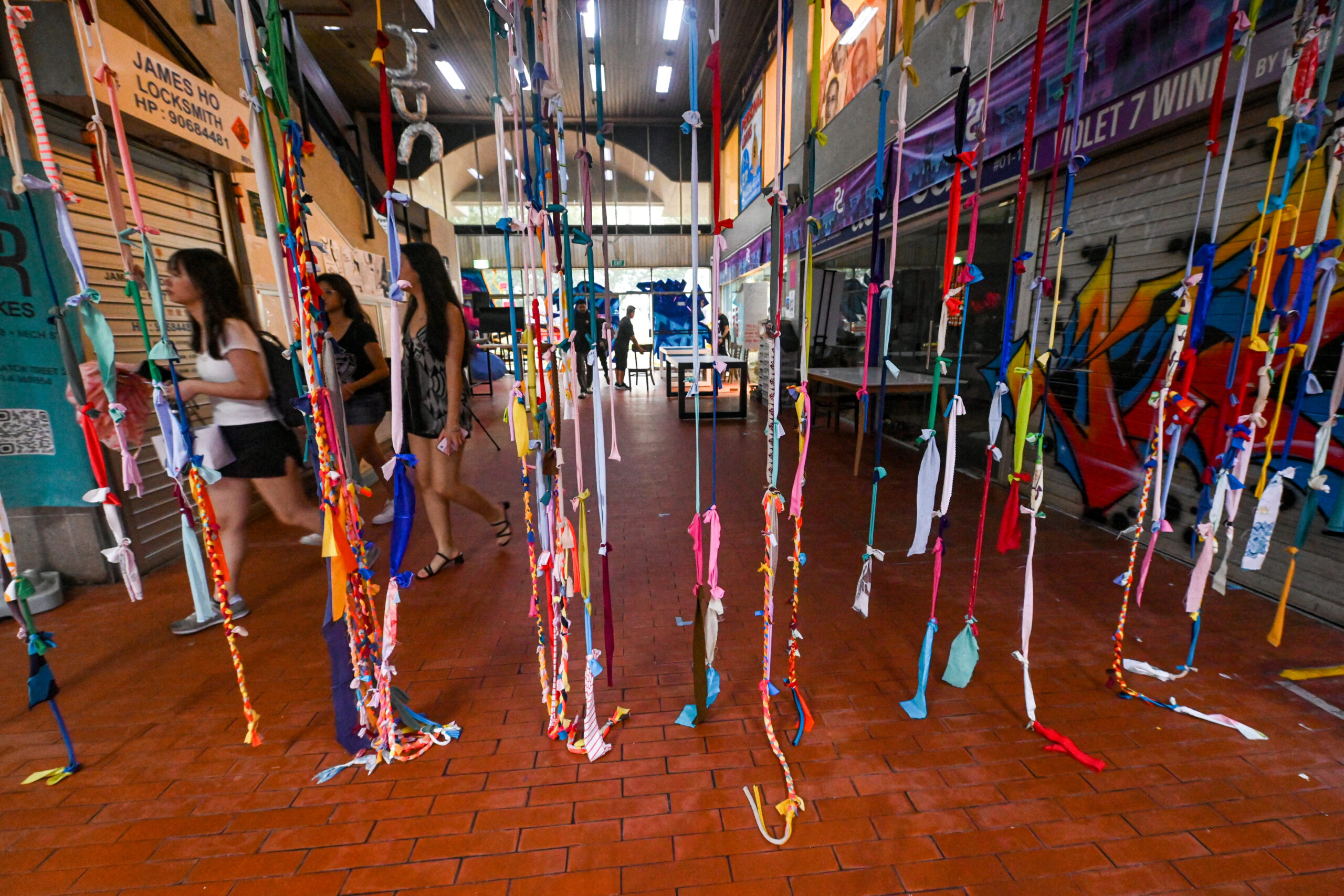 The art enclave is littered with all types of creative work