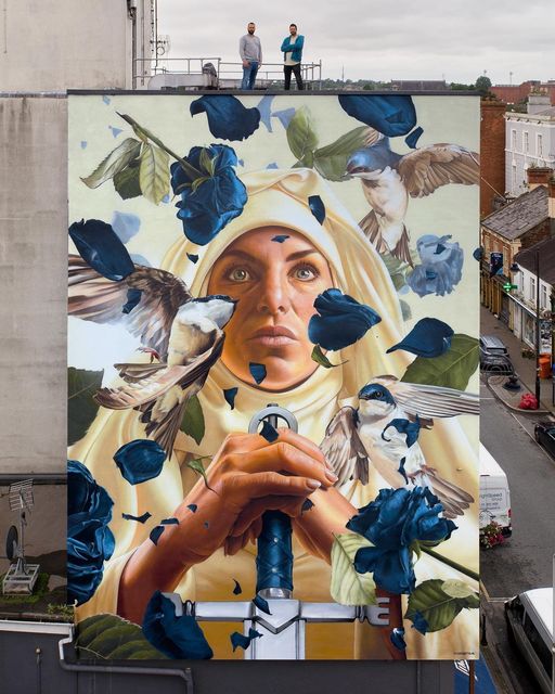 The mural of Rohesia De Verdun by Studio Giftif in Dundalk