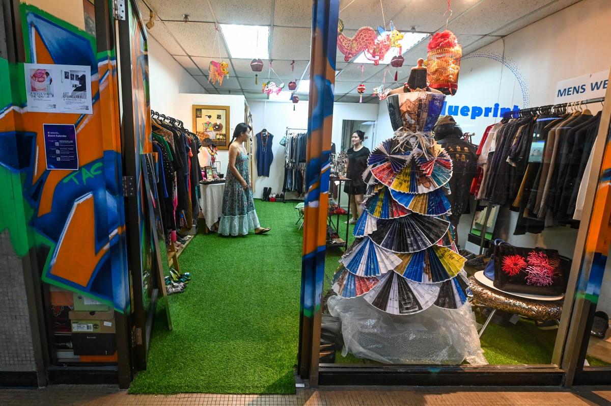 A fashion shop at the Peace Centre.