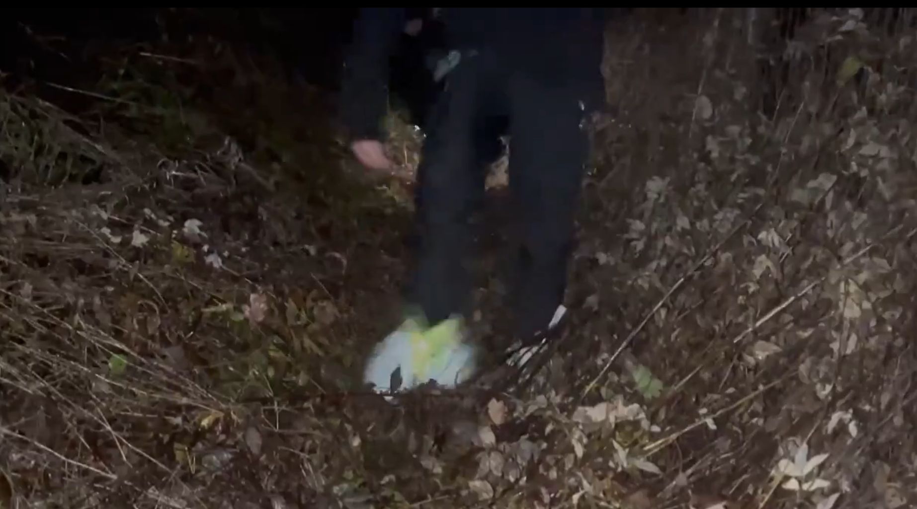 This fan covered his shoes in plastic bags in an attempt to cover his tracks