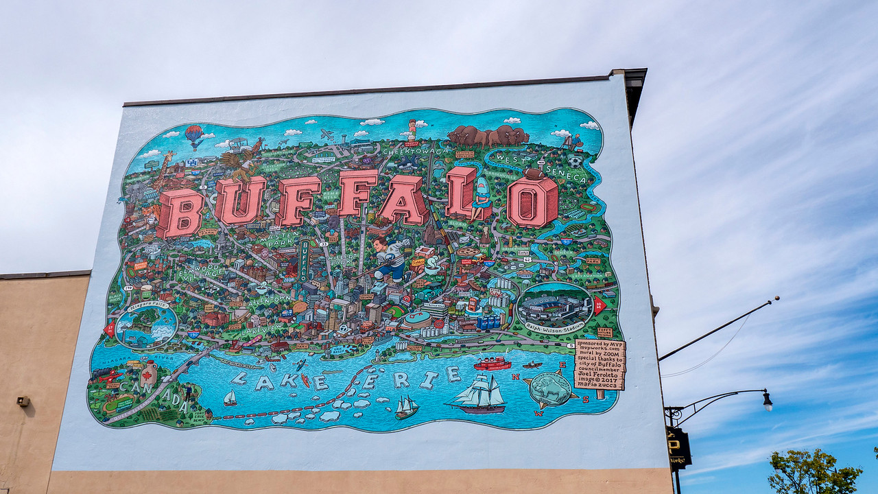 Buffalo Map Mural