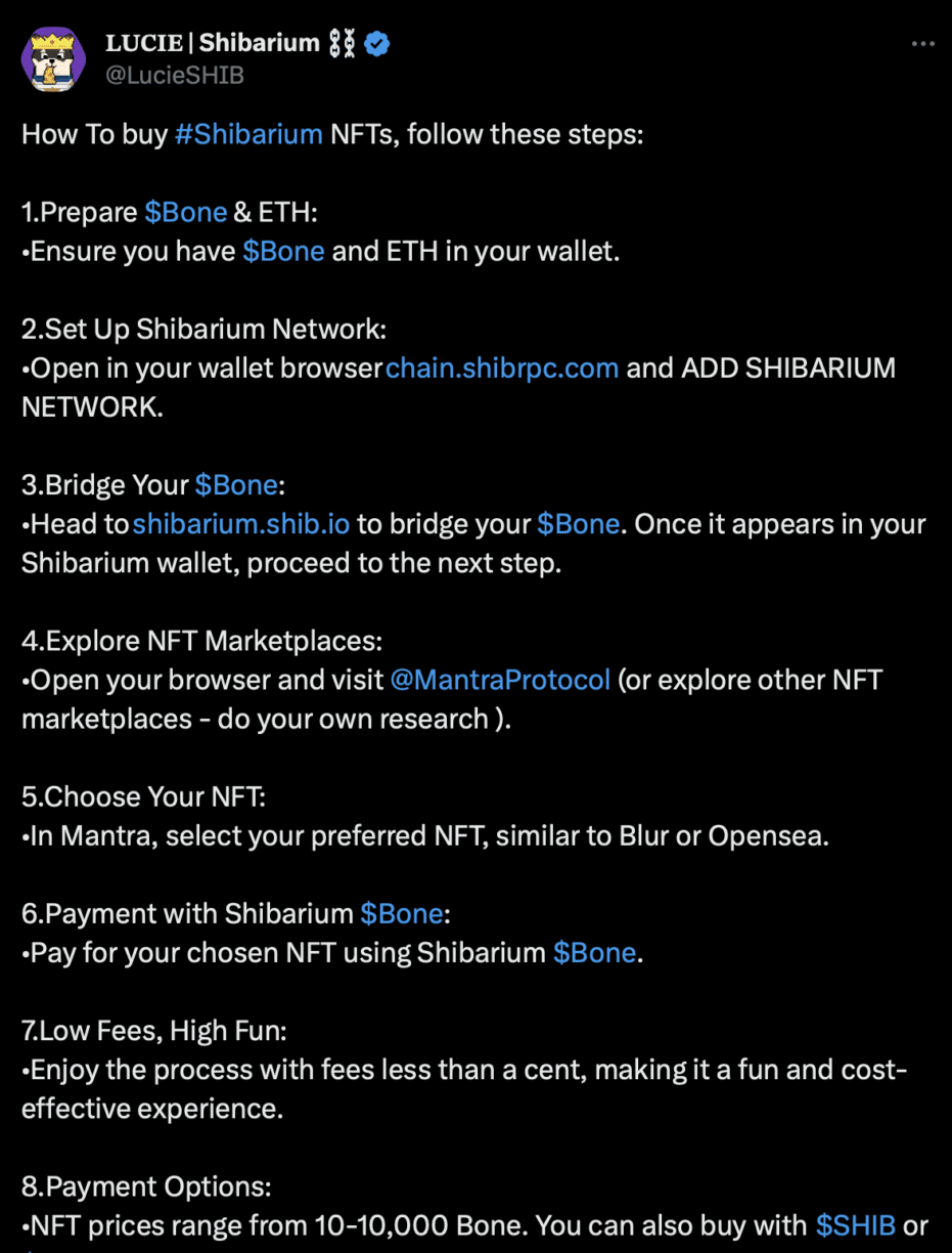 Shibarium-based NFTS