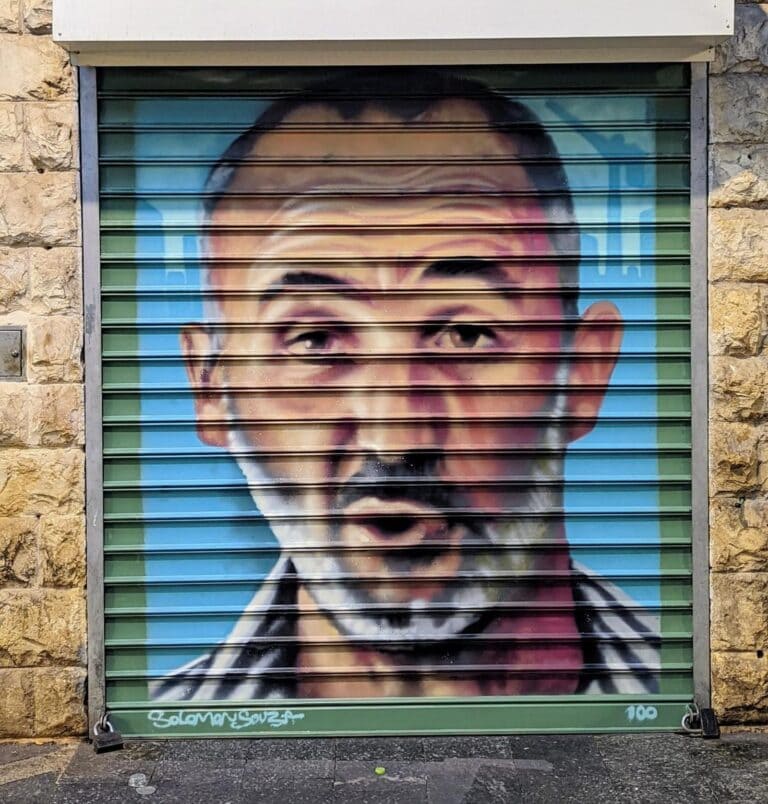 This portrait shows Yoram Amir, a Jerusalem artist, activist and preservationist who died in 2019. Photo by Solomon Souza