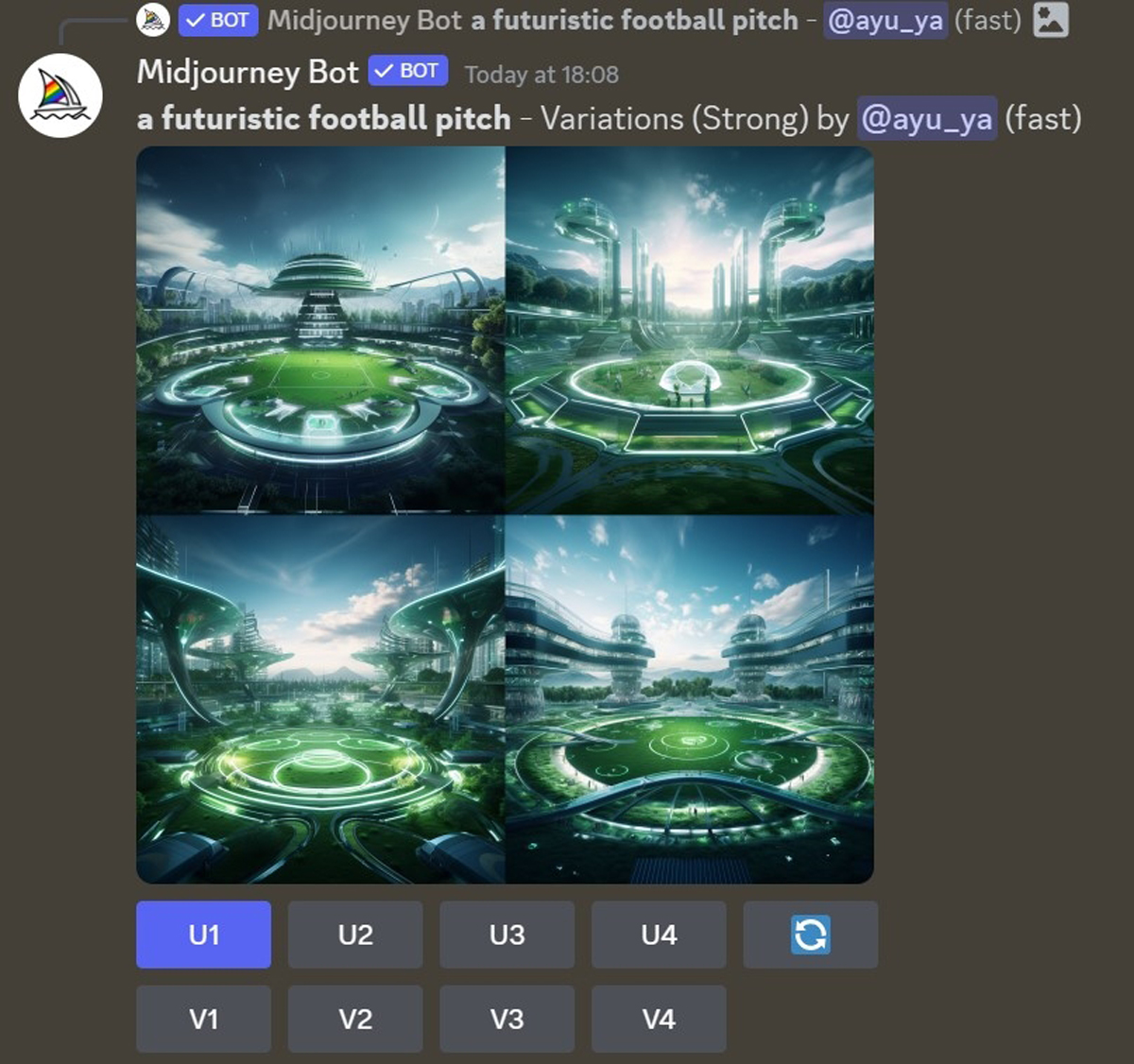 A range of image styles for the same prompt.