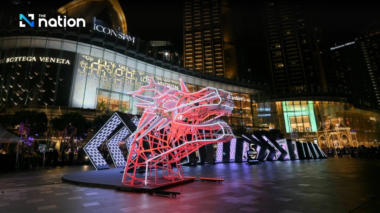 Enter the digital realm with Miguel Chevalier’s ‘magical’ dragon at ICONSIAM