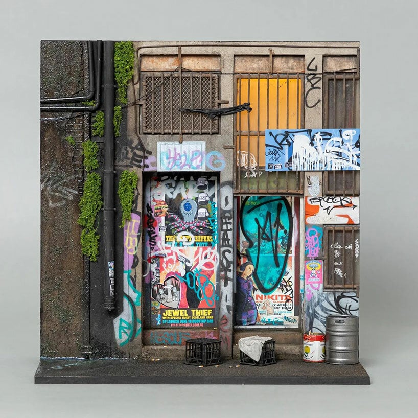 joshua smith's intricate miniature sculptures depict urban decay across the world