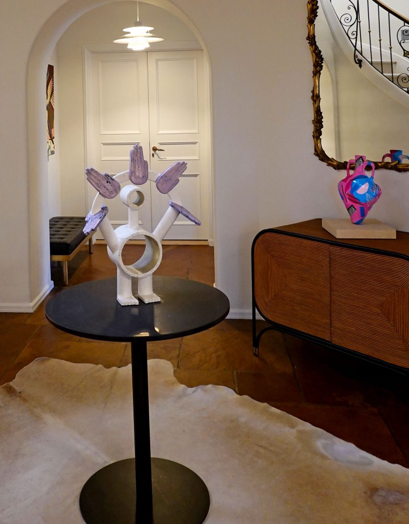 Sculptures by Bruce Sherman and Adam Parker Smith in the foyer.