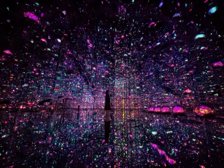 teamLab Microcosmoses Wobbling Light