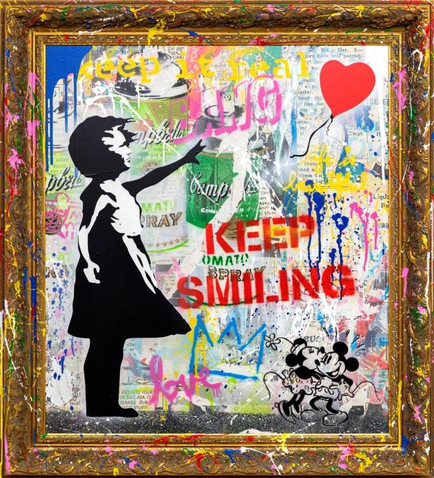 Mr Brainwash's bold artworks are built around messages of hope
