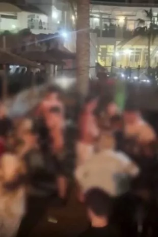 Footage filmed by Melody and Paul Simms shows the end of a 