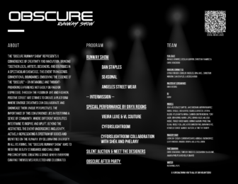 Obscure: A Positive Street Art production celebrating homegrown fashion and creativity 3 2