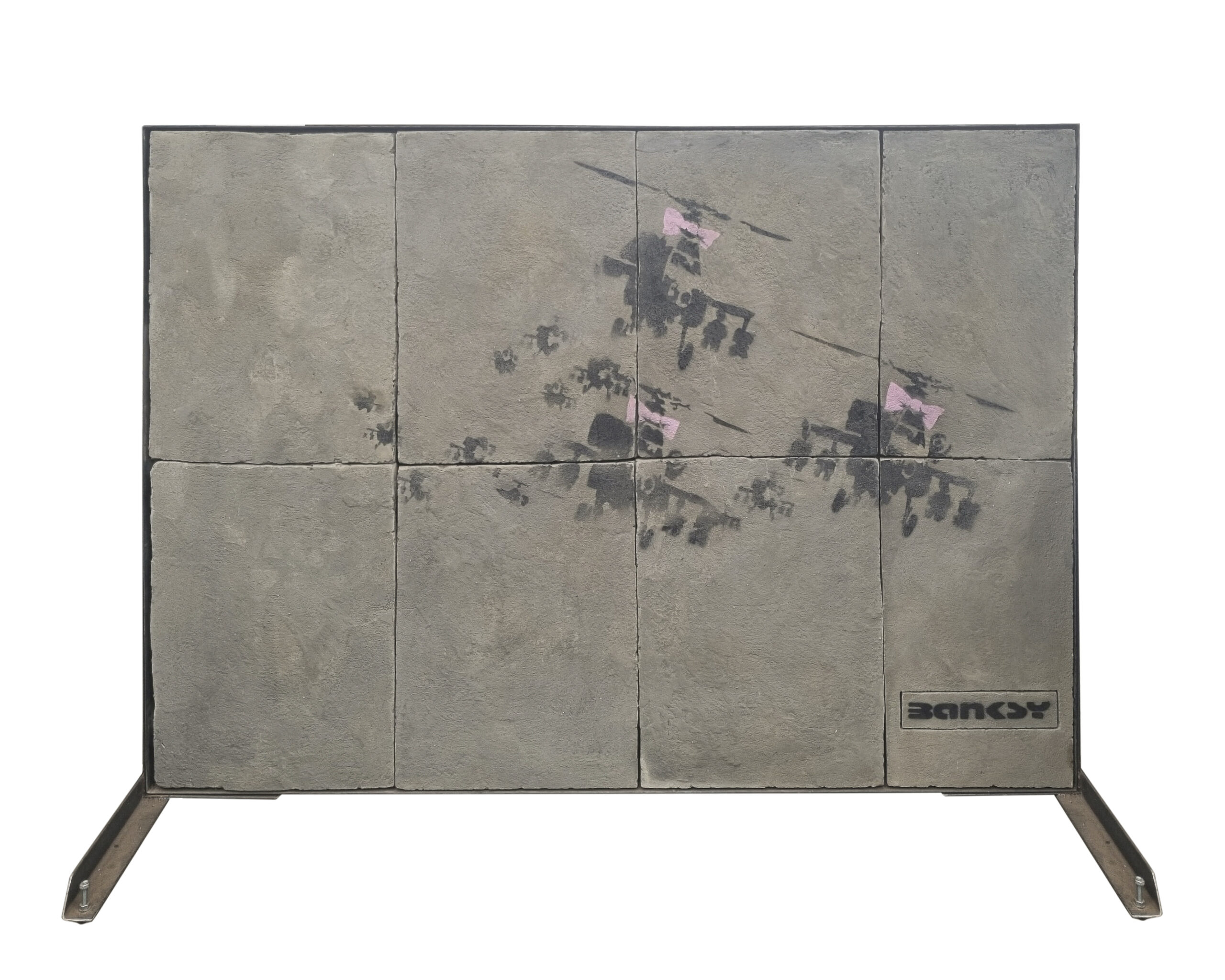 A Banksy mural once-painted over has been restored