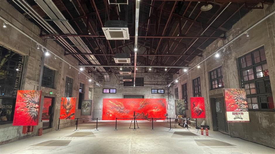 Dramatic 'splashed ink' paintings evoke Year of Dragon