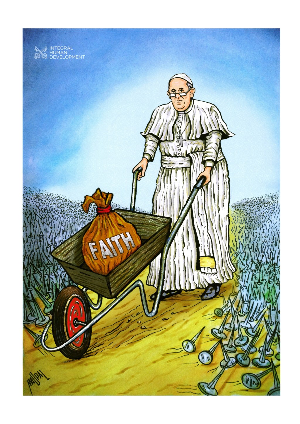 Lent poster by Italian artist Maupal