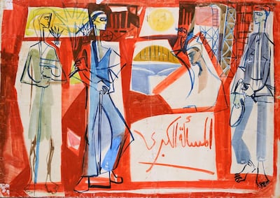 The Art Dubai Modern section will highlight the work of artists from the Middle East, Africa and South Asia and their connection to the Soviet Union after 1960. Pictured: Untitled by Mahmoud Sabri (1927-2012). Photo: Meem Gallery