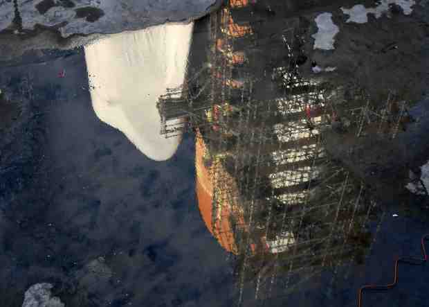 Space shuttle Endeavour has been taken off the 450-foot crawler...