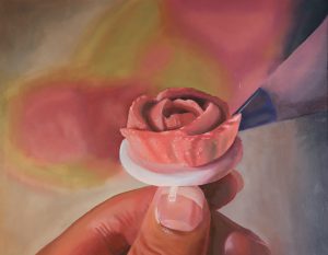 Sophomore Madison Daly won several awards, including one for this painting,