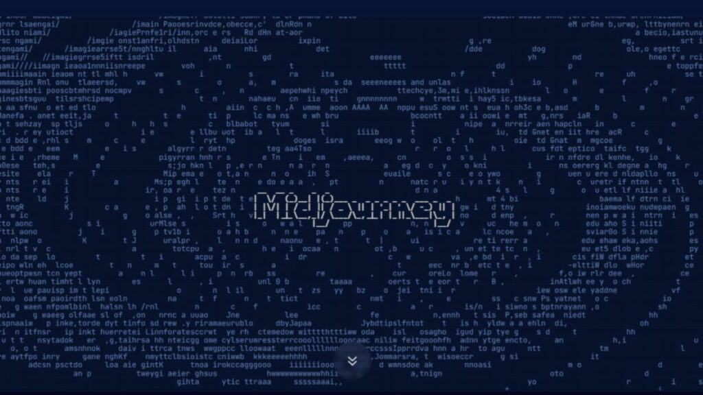 An AI-generated image of a blue screen with text on it - one of our top picks for art generators.