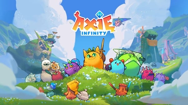 Axie Infinity game with characters