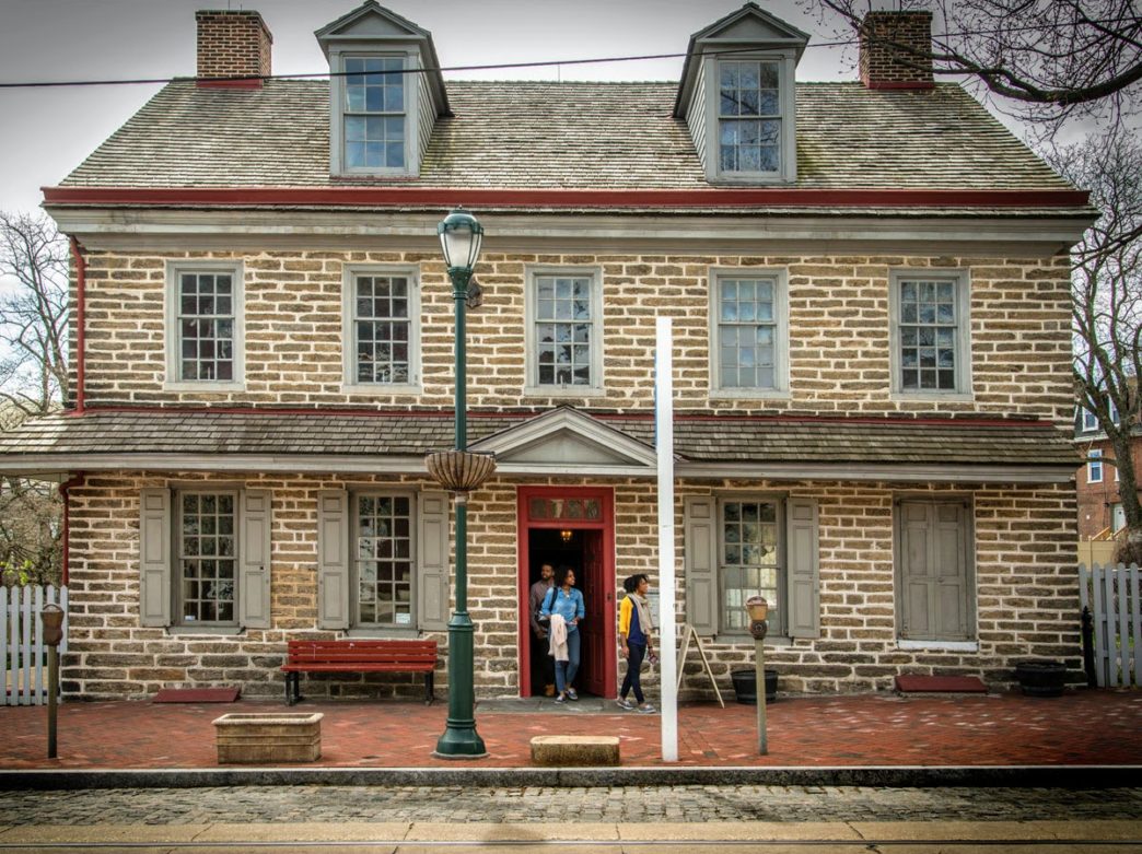 Exterior of the Johnson House in germantown in Philadelphia