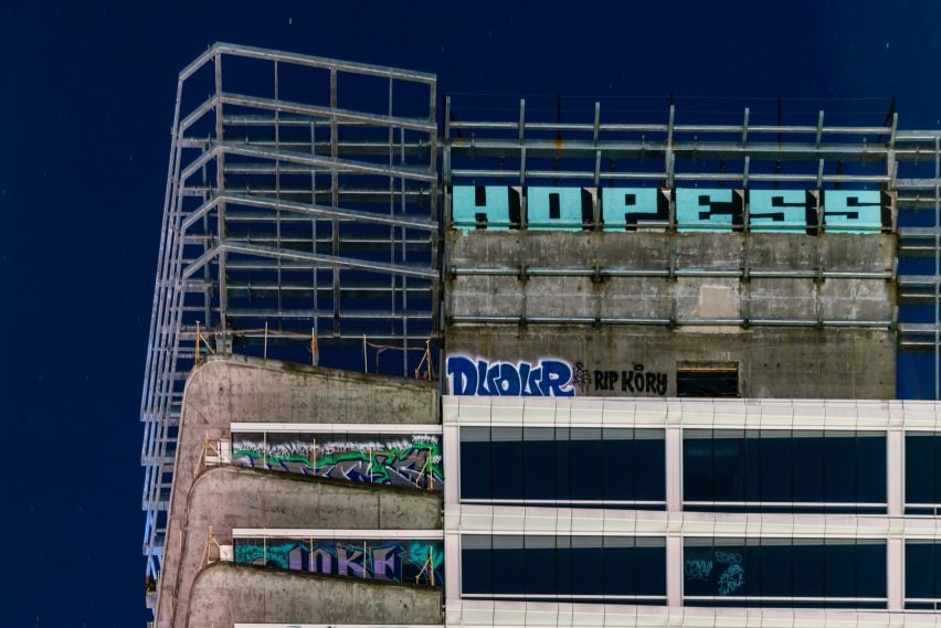 Oceanwide plaza graffiti