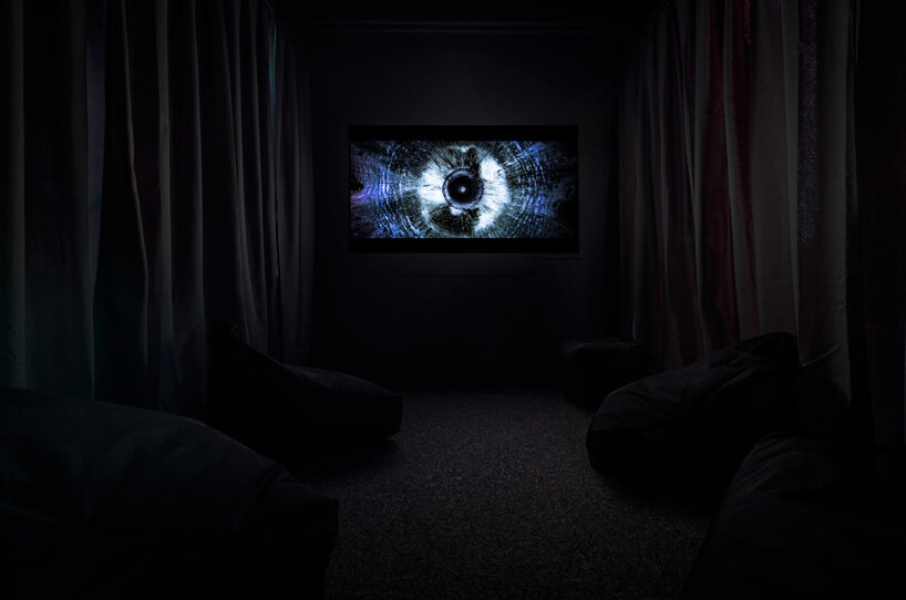 the observatory pop-up by creative giants showcases max cooper's audio-visual installations