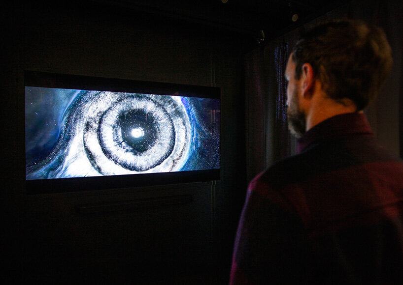 the observatory pop-up by creative giants showcases max cooper's audio-visual installations