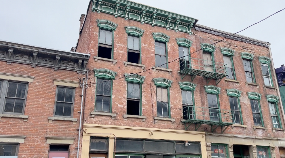 Vacant buildings in the historic Mohawk Place neighborhood of Cincinnati. 