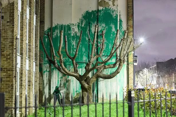 Experts have said the artwork is by Banksy although the artist himself has not verified this yet