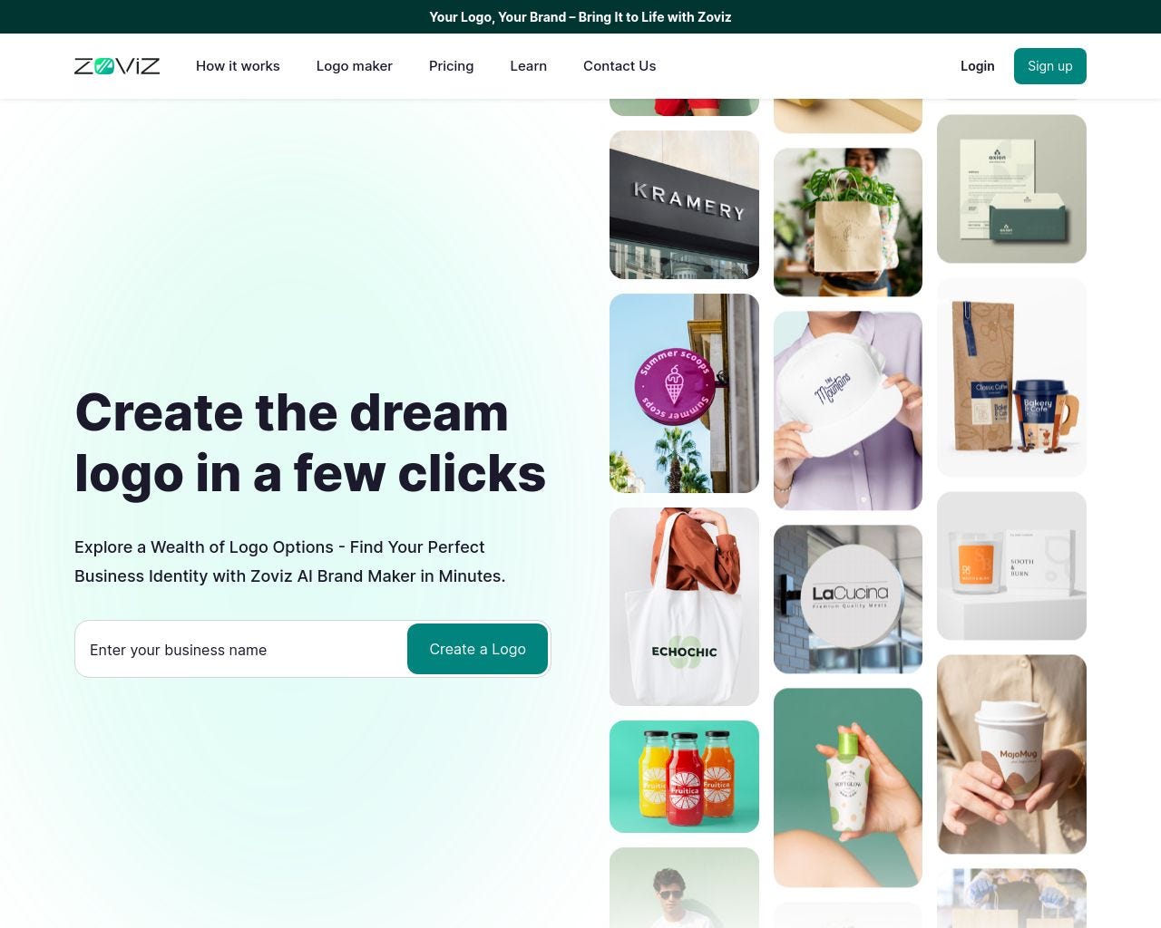 Elevate Your Brand Identity with Zoviz AI Logo Maker