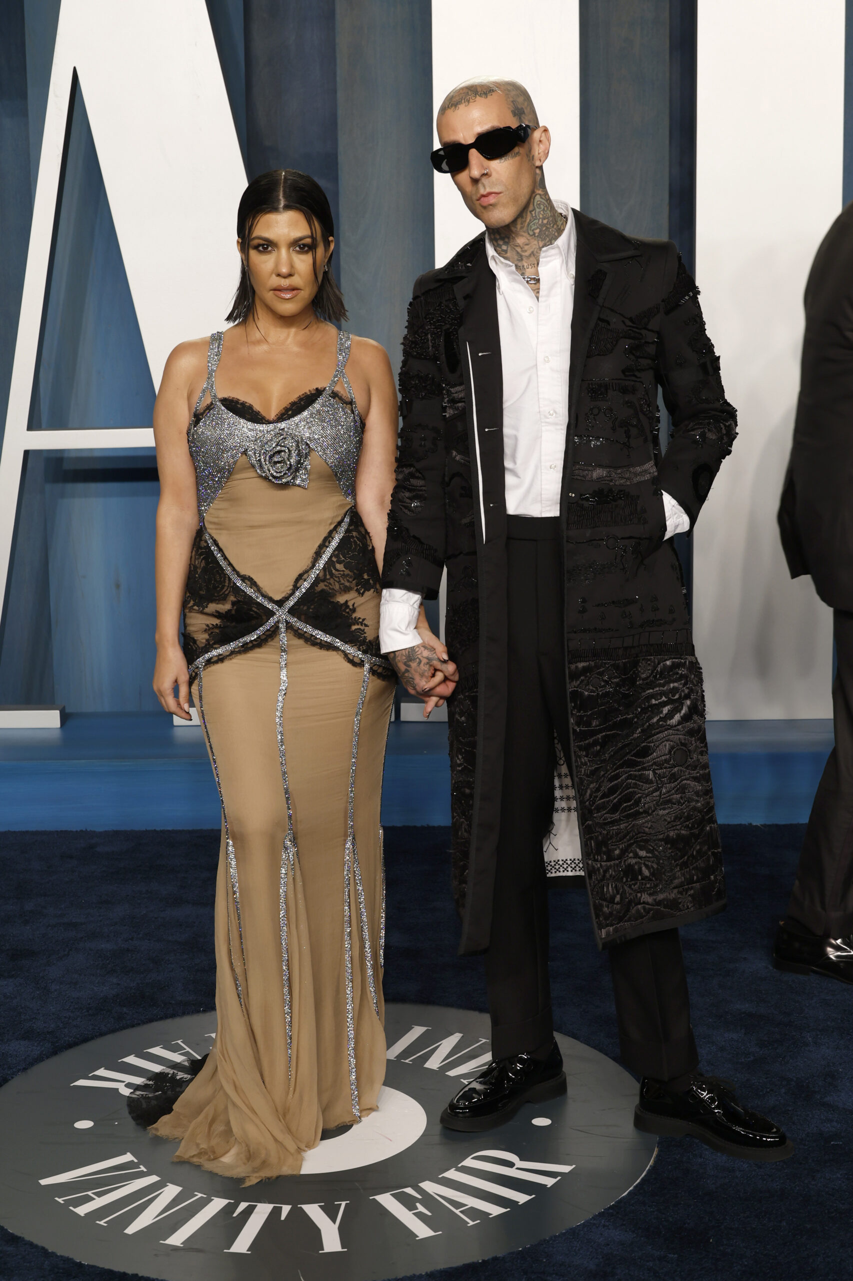 Kourtney Kardashian's husband, Travis Barker, acknowledged his children but ignored Kourtney's kids in his new street art