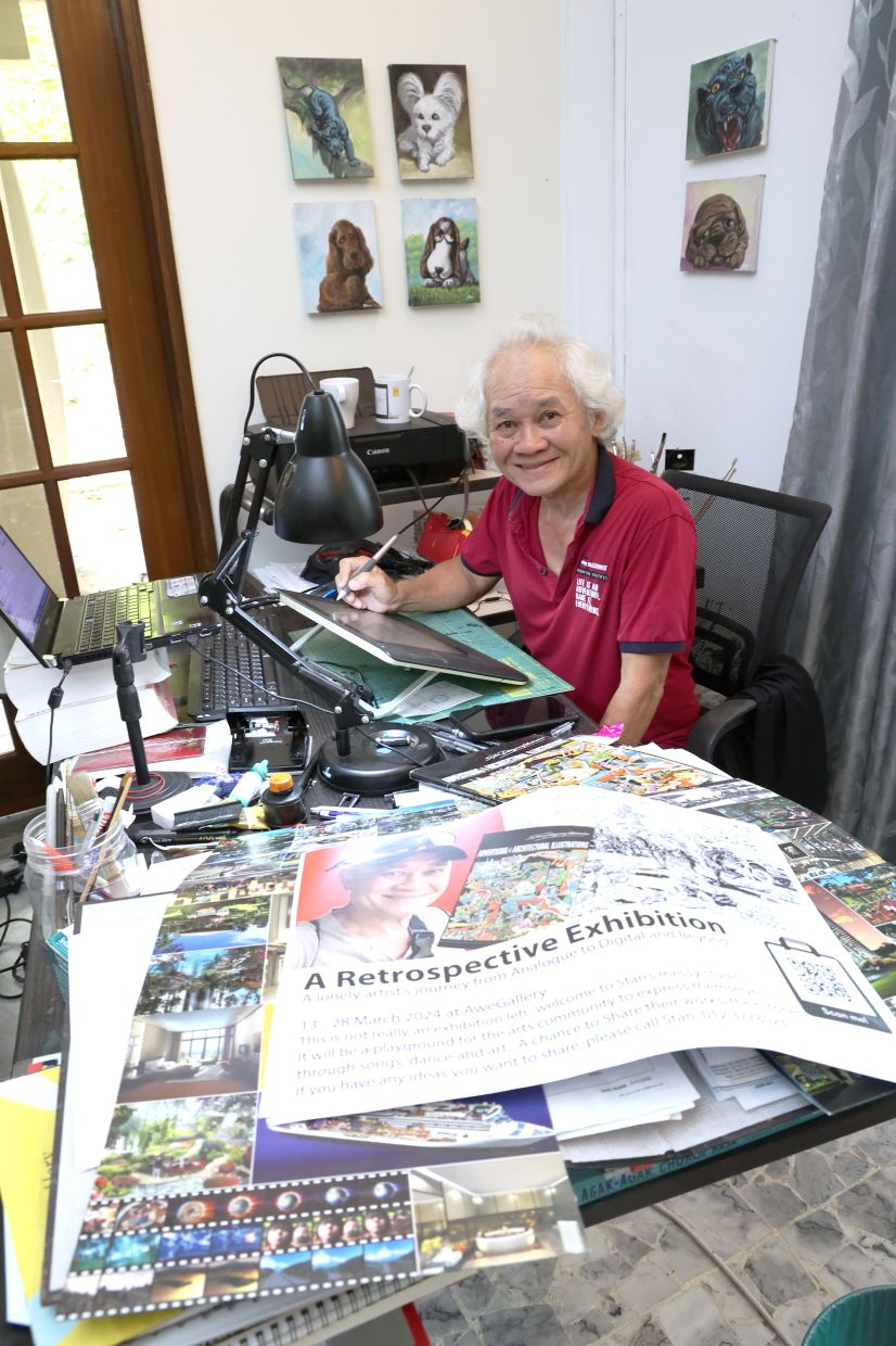 Lee’s upcoming exhibition will feature works from different phases of his career. He is also taking on an archival project to document his artworks from a wide range of creative industries. Photo: The Star/Art Chen